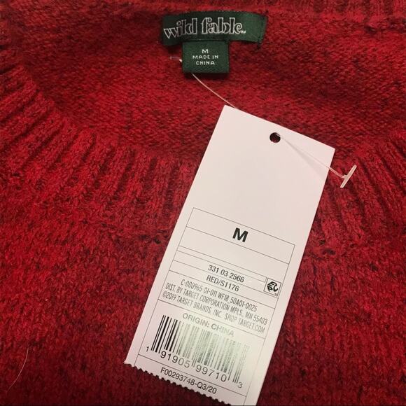 NWT Wild Fable cropped red sweater - medium - Picture 5 of 6